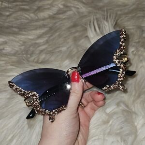 Butterfly Embellished Sunglasses